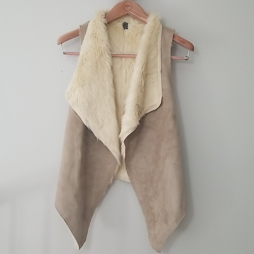 Faux fur vest